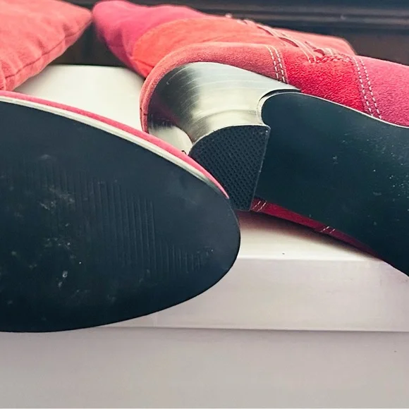 AJ Valenci Sueded Leather Tall Boots ❤️ 2.5’ Heel - Sz. 7 ~ Zippered - BNWT - Picture 4 of 6